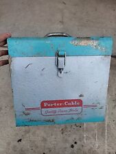 Tool Box Vintage Porter Cable 13” x 11” with Handle. Working Latch. 13 Inch Tall picture