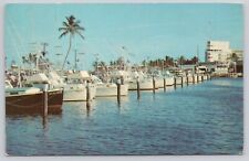 Bahia Mar Yacht Basin Ft Lauderdale Florida Vintage Postcard picture