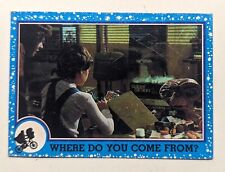 VINTAGE 1982 TOPPS - E.T. Movie Trading Cards # 17 WHERE DO YOU COME FROM? picture