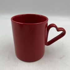 Ceramic 18oz Heart Handle Red Coffee Mug CC01B14004 picture