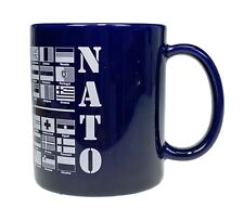 KFOR NATO Flags Cup Mug Blue Ceramic Kosovo Force picture