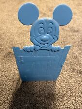 VTG 1975 Walt Disney Mickey Mouse Book Club Blue Plastic Book Stand - Holder J2 picture