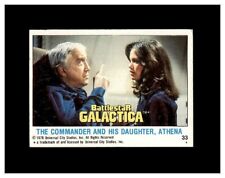 1978 Topps Battlestar Galactica Card # 33 The Commander and his daughter, Athena picture