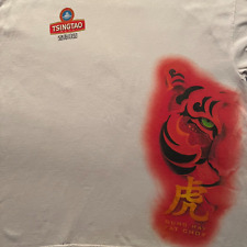 rare TSINGTAO BEER promo t-shirt - GUNG HAY FAT CHOW happy new year - (XL) picture