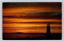 Peggy's Cove Nova Scotia-Canada, Peggy's Cove Light House, Vintage Postcard picture