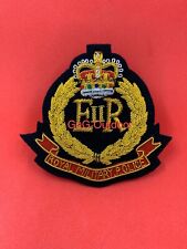 Royal Military Police Blazer Badge RMP Hand Embroidered Bullion And Wire Badge picture