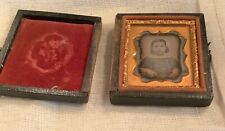 Antique Victorian Ambrotype Photo Frame In Wooden Case picture