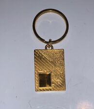 Intel Pentium Processor Key Chain Ring Embedded CPU Processor Chip Vintage Gold picture