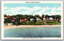 Vineyard Haven Massachusetts Ma Shore Front Marthas Vineyard Island Unp Postcard picture