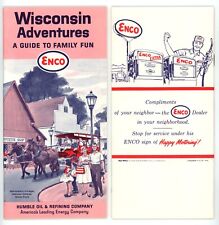 Vintage 1963 Wisconsin Adventures Travel Booklet – Humble Oil & Refining (Enco) picture