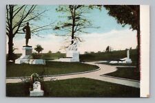 Postcard UDB Jefferson Davis Section Hollywood Cemetery Richmond Virginia picture