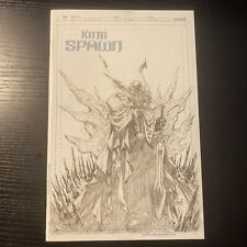 KING SPAWN #1 1:50 Capullo Black & White Sketch Cover H Variant Bagged Boarded picture
