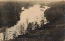 Scene on the Grand River Lyons Michigan MI 1908 Real Photo RPPC picture