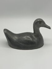 Pewter Duck Trinket Box Figurine (Missing Base) picture