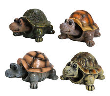 Ebros Nautical Colorful Shell Sea Turtles Tortoises Bobblehead Figurines Set picture