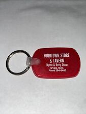Vintage Fourtown Store & Tavern Grygla Minnesota Keychain Advertising Rare picture