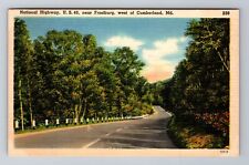 Cumberland MD-Maryland, National Highway US 40, Antique, Vintage Postcard picture