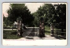 Coldwater MI-Michigan, Entrance To Oak Grove Cemetery, Vintage c1907 Postcard picture