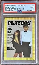 1995 Playboy Chromium Edition 1 Cover March 1990 #85 Donald Trump PSA 9 Mint NEW picture