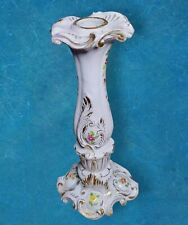 Hand-Painted  Italian Porcelain Candle/Candlestick Holder Floral VTG ANTIQUE picture