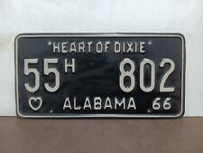 1966 Alabama License Plate Tag Original picture