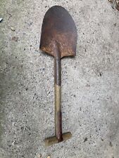 US Military WW2 Paratrooper Shovel marked US short tee wood handle Army Navy picture