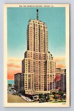 Chicago IL-Illinois, Palmolive Building, Lindbergh Beacon, Vintage Postcard picture