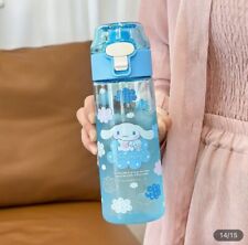 Cinnamoroll Water Bottle Blue 18.6oz Tritan Sports Bottle New Sanrio picture
