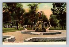 Champaign IL-Illinois, West Side Park, Antique, Vintage Souvenir Postcard picture