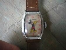 Vintage Ingersoll Mickey Mouse Wristwatch Estate Running Used picture