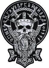 Odin Large Large Back Embroidered Patch for Vest  Iron-on  Sew on Multicolor picture
