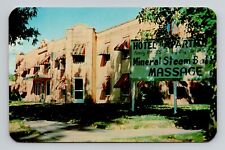 Postcard Plaza Hotel & Apartments Thermopolis Wyoming, Vintage Chrome N16 picture
