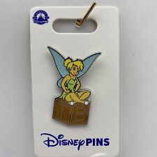 Disney Parks Pin Tinkerbell Sitting on Block Peter Pan TB Fairy 2023 OE Trading picture