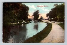 Detroit MI- Michigan, Belle Isle, Antique, Vintage Souvenir Postcard picture