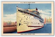 c1940's SS City Of Grand Rapids Great Lakes Cruising Liner Michigan MI Postcard picture