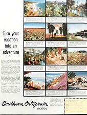 Southern California vacation travel ad Vintage 1959 advertisement ad  picture