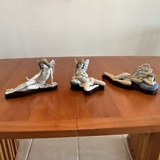 RARE 3 Lladro Butterfly Girls Set Perfect Condition  picture