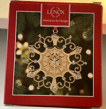 LENOX COLORS OF GOLD GOLD STAR SNOWFLAKE …… NEW IN BOX picture