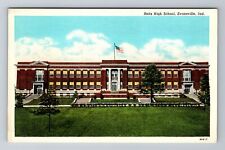 Evansville IN-Indiana, Reitz High School, Antique, Vintage Postcard picture