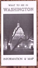 1933 WASHINGTON DC MR FOSTER'S REMEMBERANCE SHOP MAP INFORMATION BROCHURE Z3393 picture