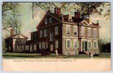 1909 CLIVEDEN THE CHEW MANSION GERMANTOWN PHILADELPHIA PA ROTOGRAPH POSTCARD picture