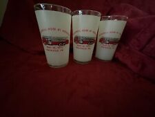 Set of 3 Vintage Goodwill Hose Co. Frackville, PA 1975 Housing Souvenir Glasses picture