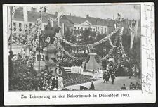 Commemoration of the Kaiser's Visit to Dusseldorf, Germany 1902, Used Postcard picture