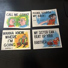 Back Slappers Stickers 1967 Fleer Lot of 11 Trading Cards picture