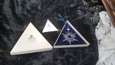 Swarovski Crystal 1997 Snowflake Annual Christmas Holiday Ornament In Box picture