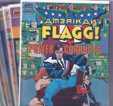 First Comics - Amerikan Flagg (V2  1988) #1-8 Bagged & Boarded 8 Issue Lot picture