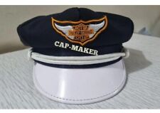 VTG 1950'S HARLEY DAVIDSON MOTORCYCLE BIKER CAPTAIN'S HAT All Size Available picture