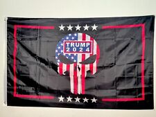 Trump 2024 Punisher Flag - 3x5 with Grommets picture