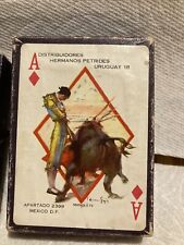 Vintage Distribuidores Hermanos Petrides UruguayBullfighter Playing Cards picture