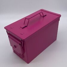 Ammo Box New Lockable Pink 50Cal Military Spec Metal UK Made picture
